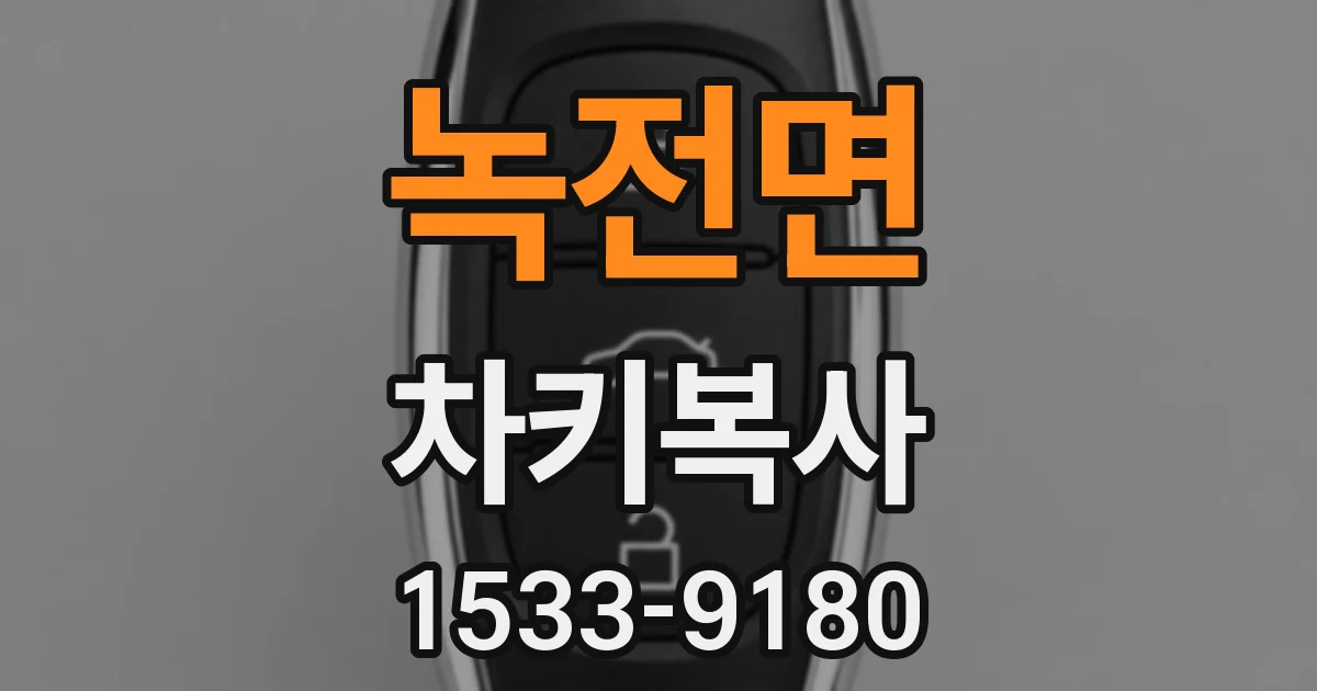 녹전면 차키복사