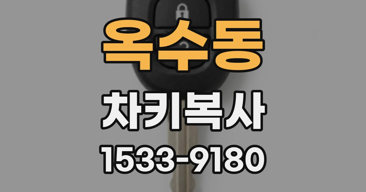 옥수동 차키복사
