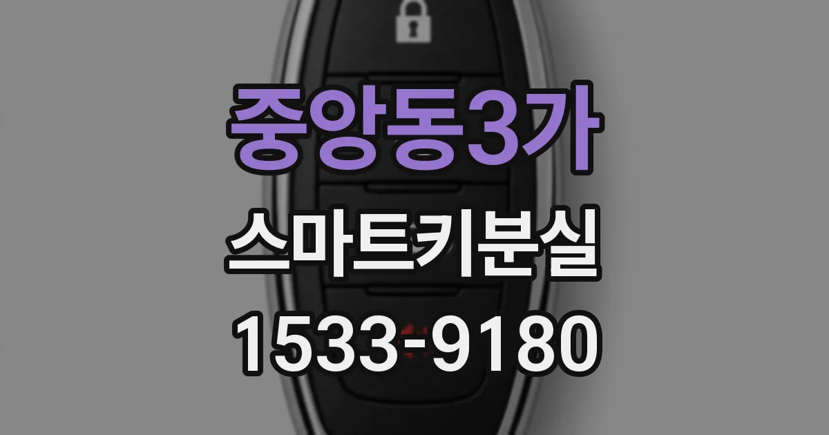 중앙동3가 스마트키분실