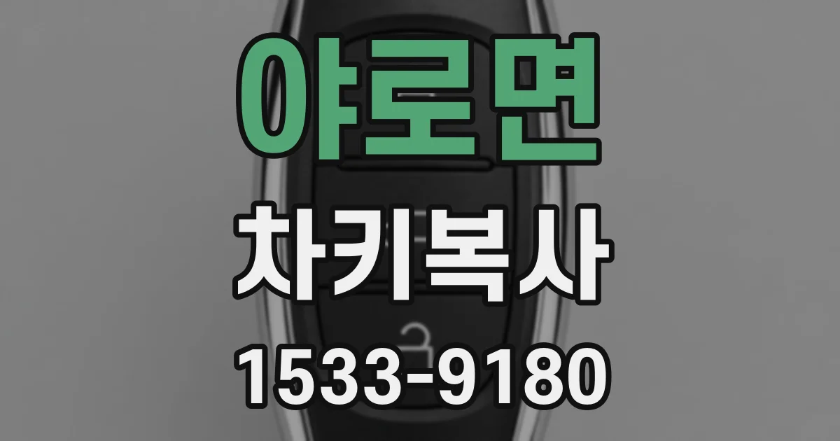 야로면 차키복사