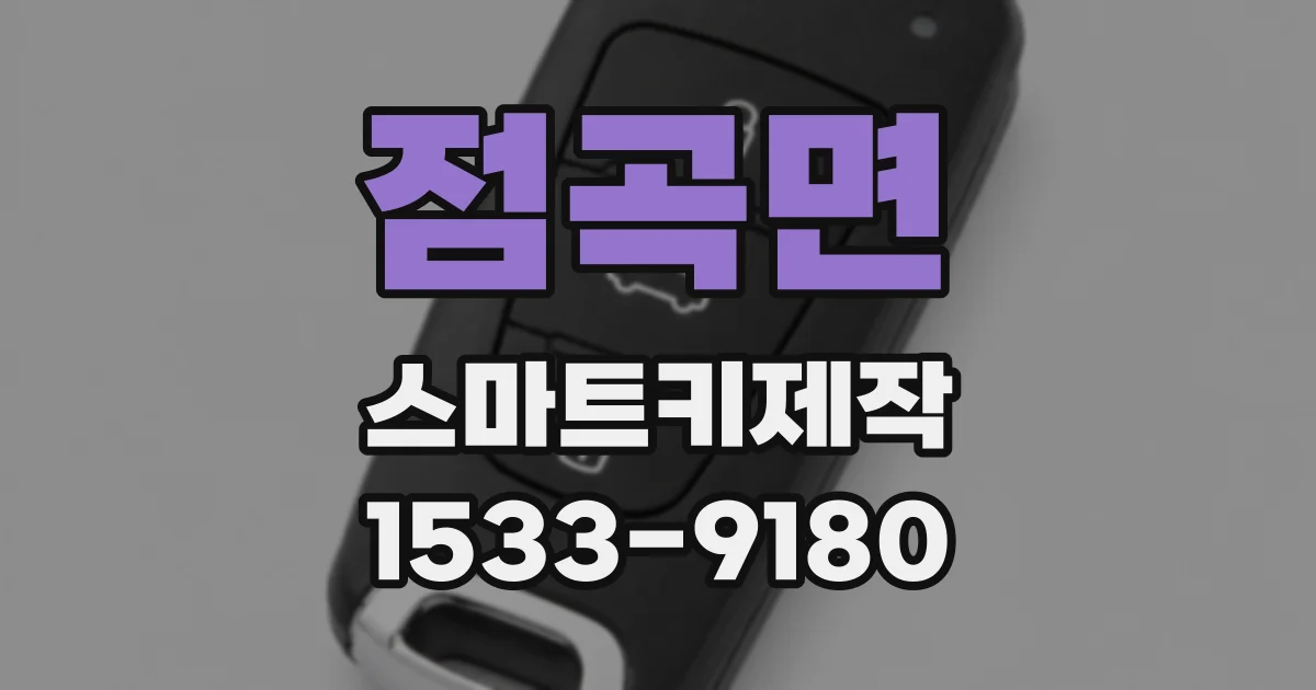 점곡면 스마트키제작
