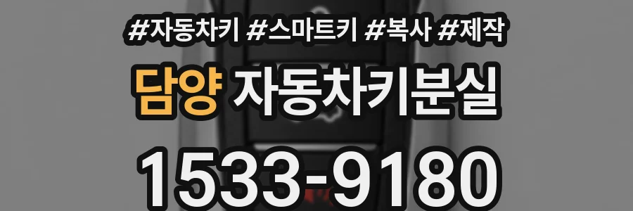 담양 자동차키분실