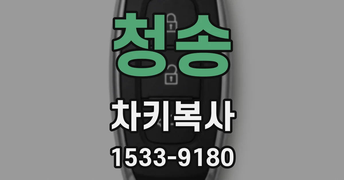 청송 차키복사