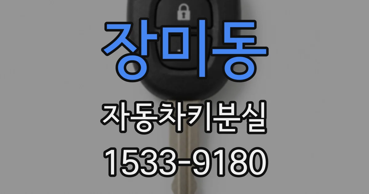 장미동 자동차키분실
