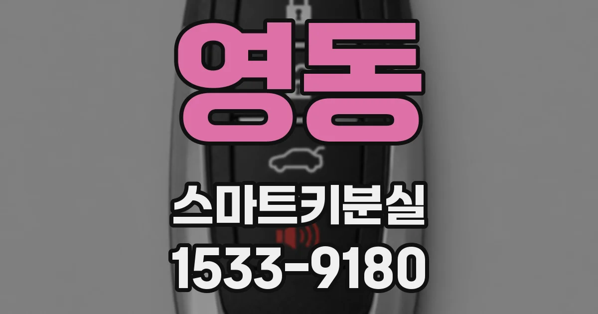 영동 스마트키분실