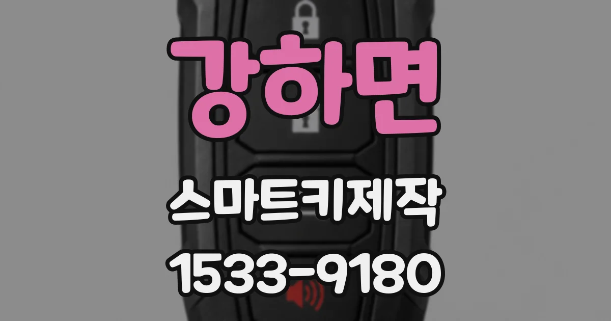 강하면 스마트키제작