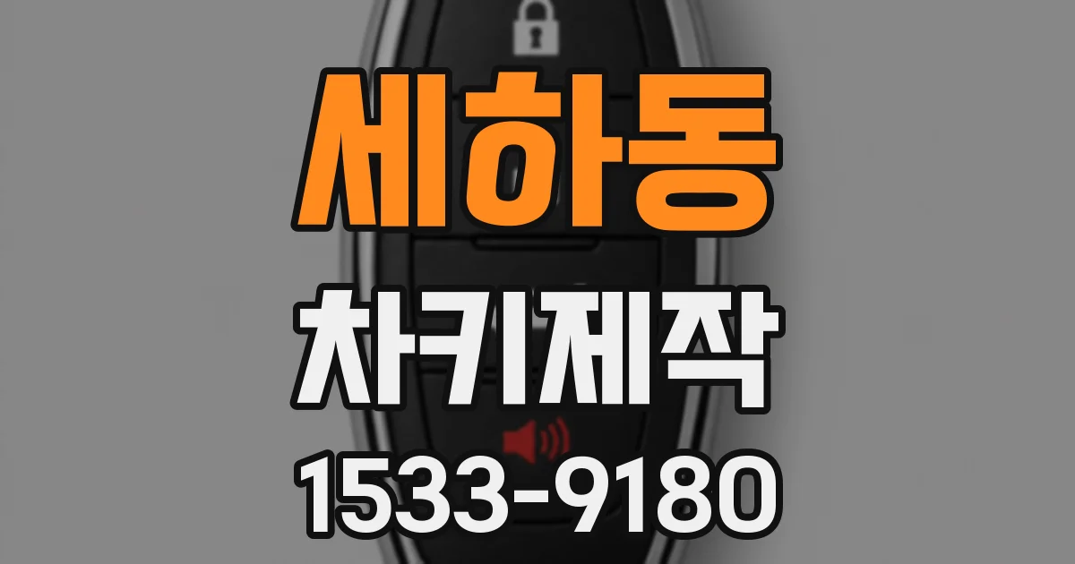 세하동 차키제작