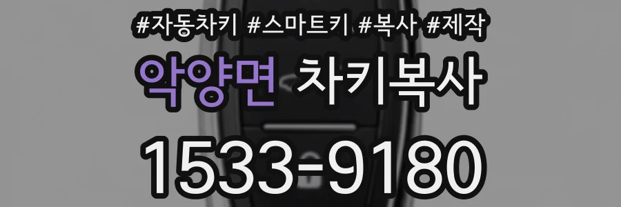 악양면 차키복사