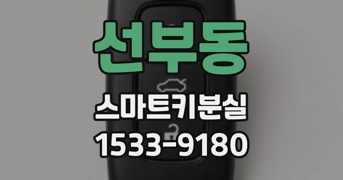 선부동 스마트키분실