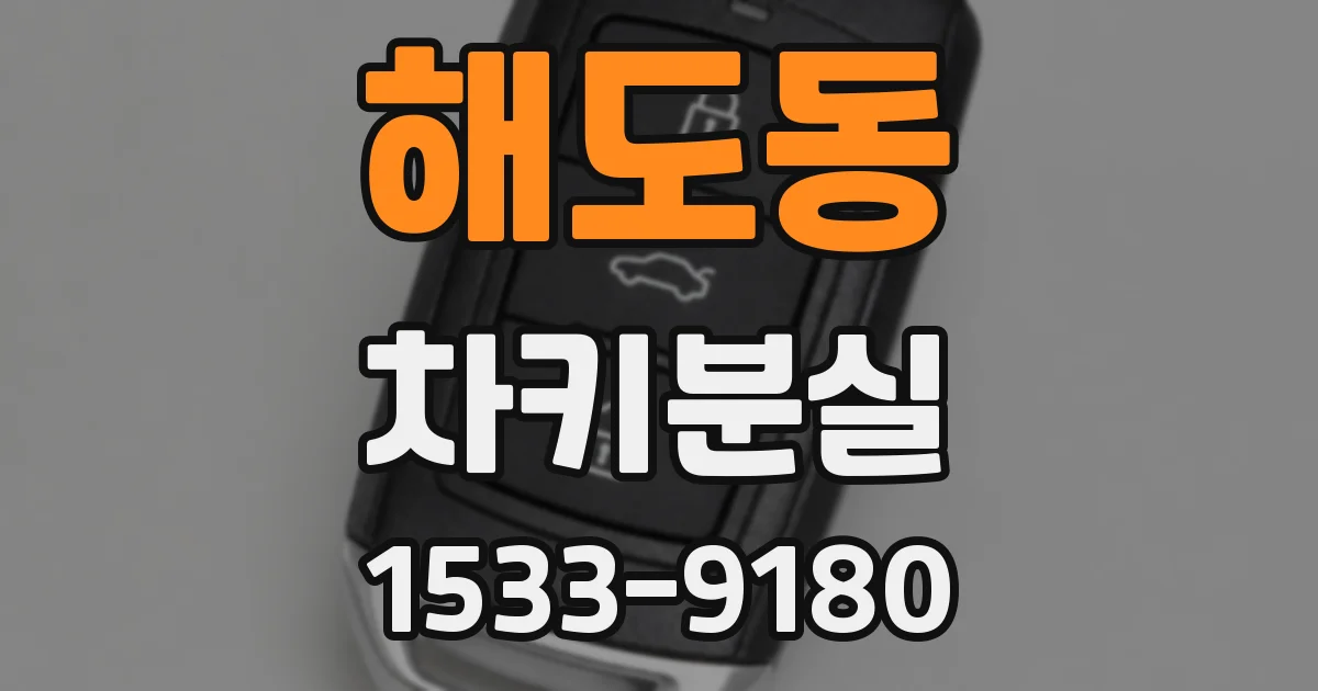해도동 차키분실