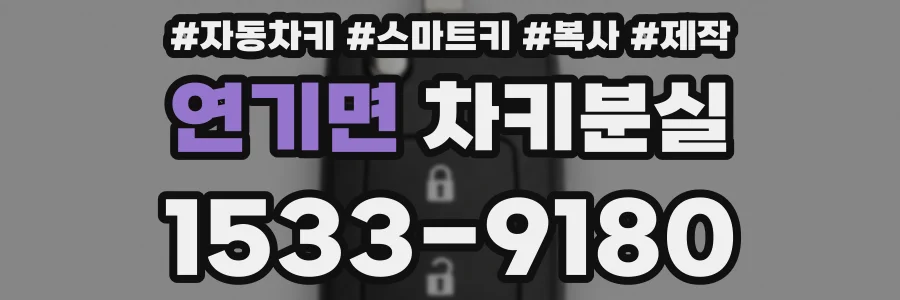 연기면 차키분실
