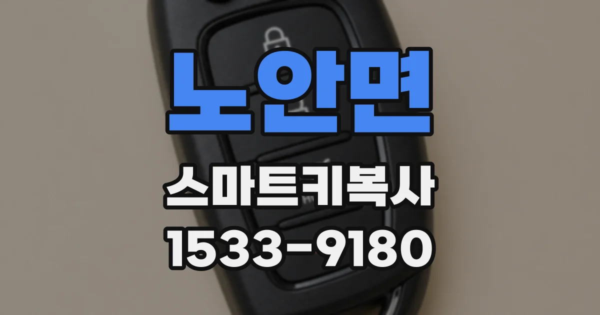 노안면 스마트키복사