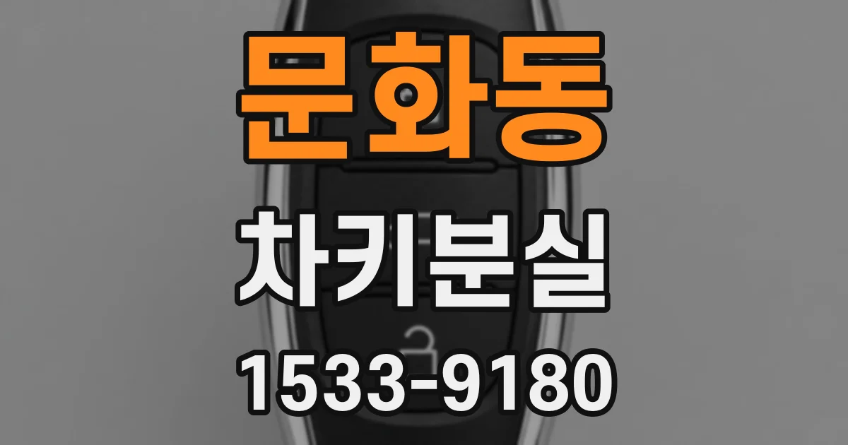 문화동 차키분실