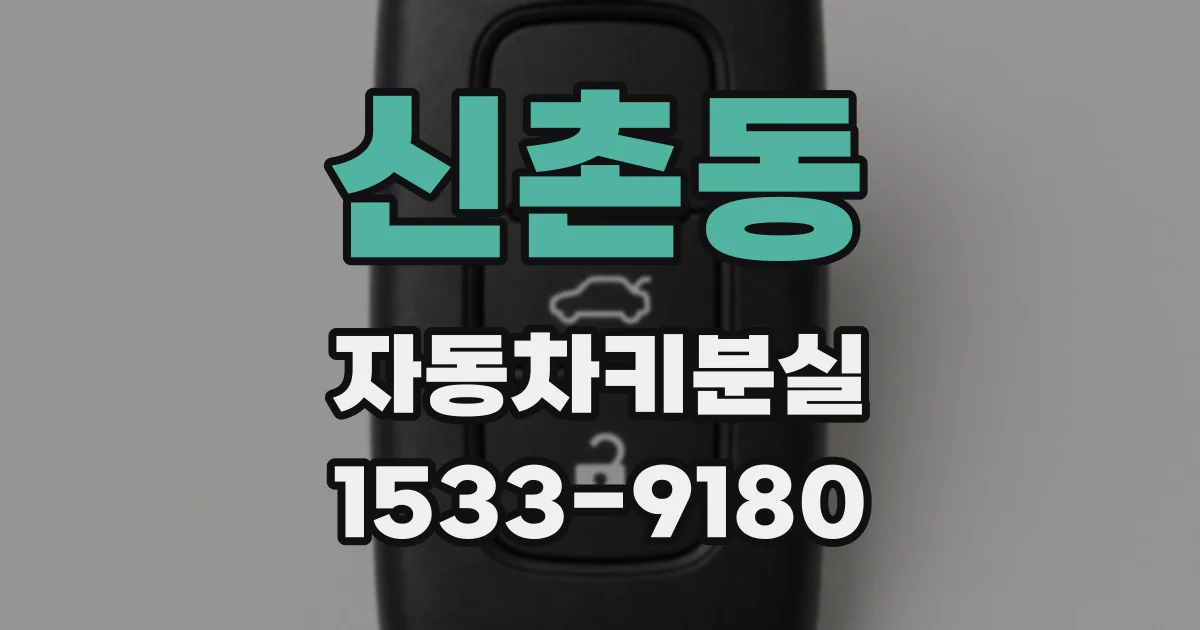 신촌동 자동차키분실