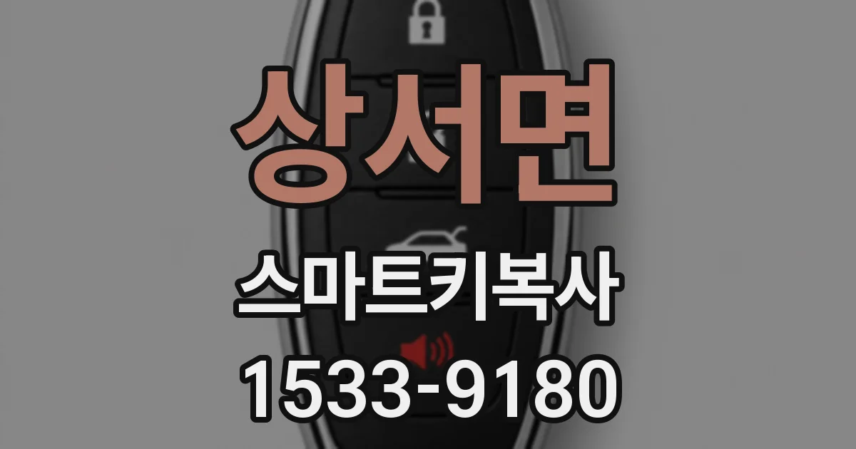상서면 스마트키복사