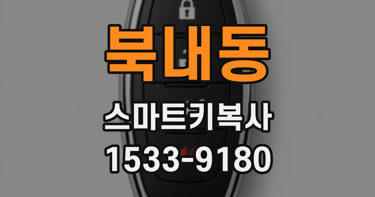 북내동 스마트키복사