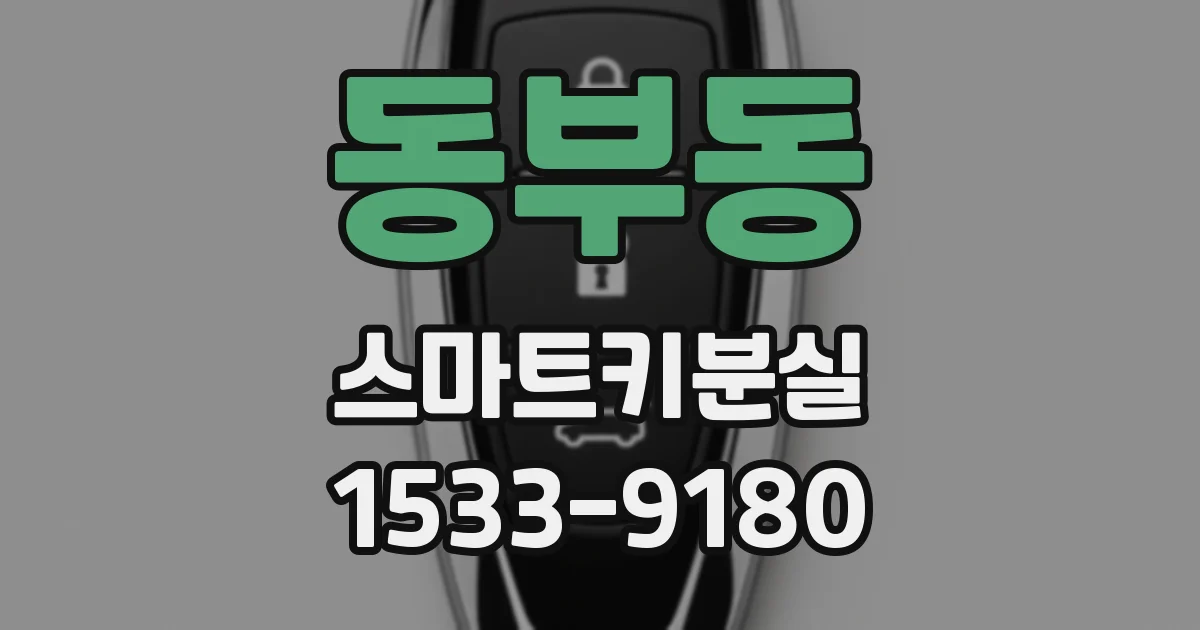 동부동 스마트키분실