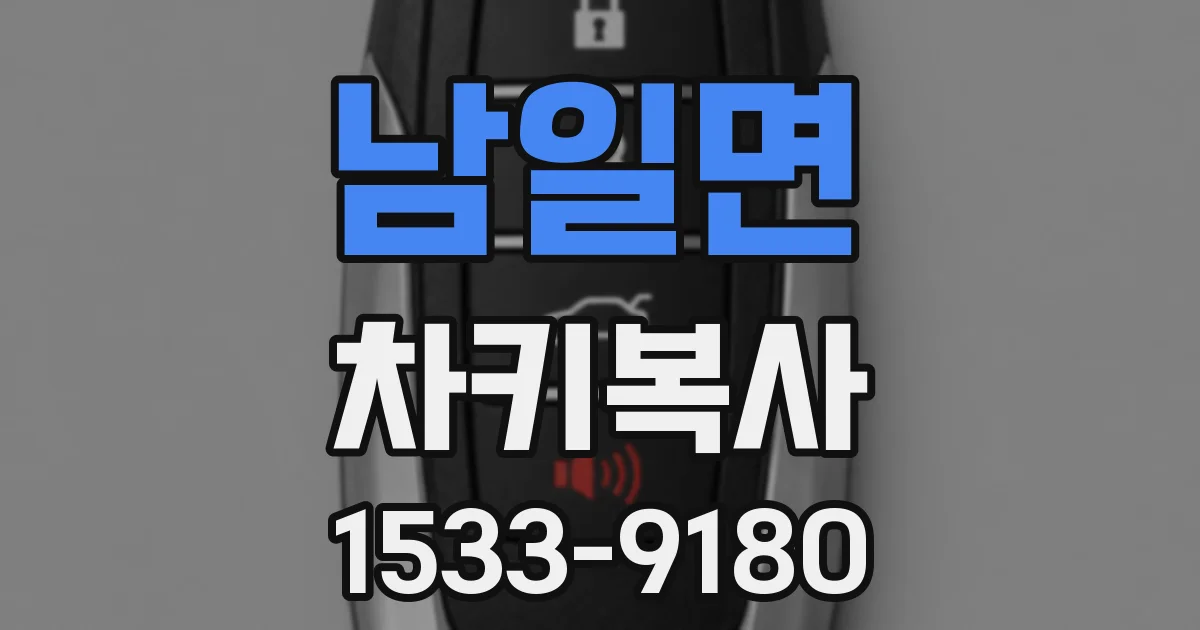 남일면 차키복사