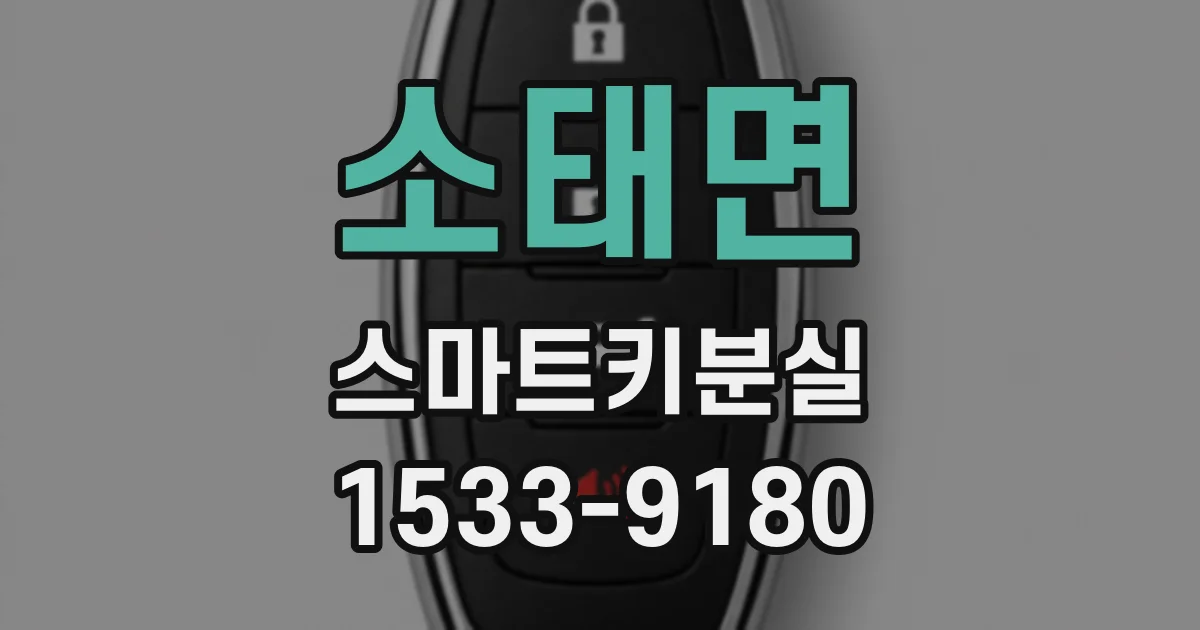소태면 스마트키분실
