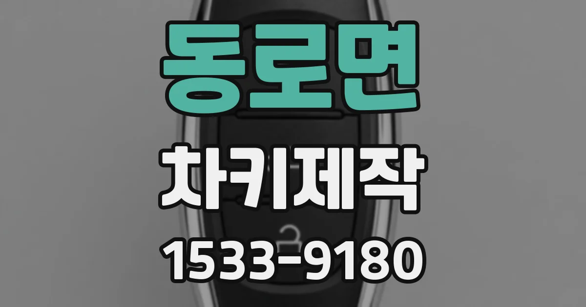 동로면 차키제작