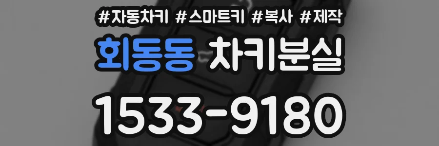 회동동 차키분실