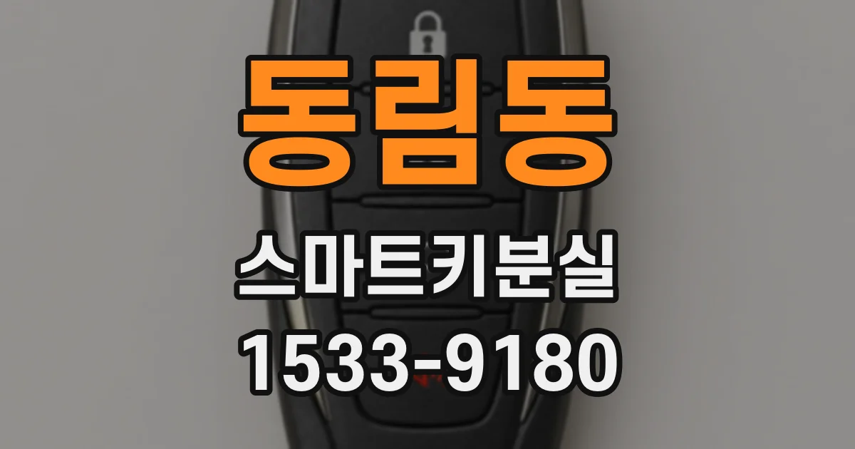 동림동 스마트키분실