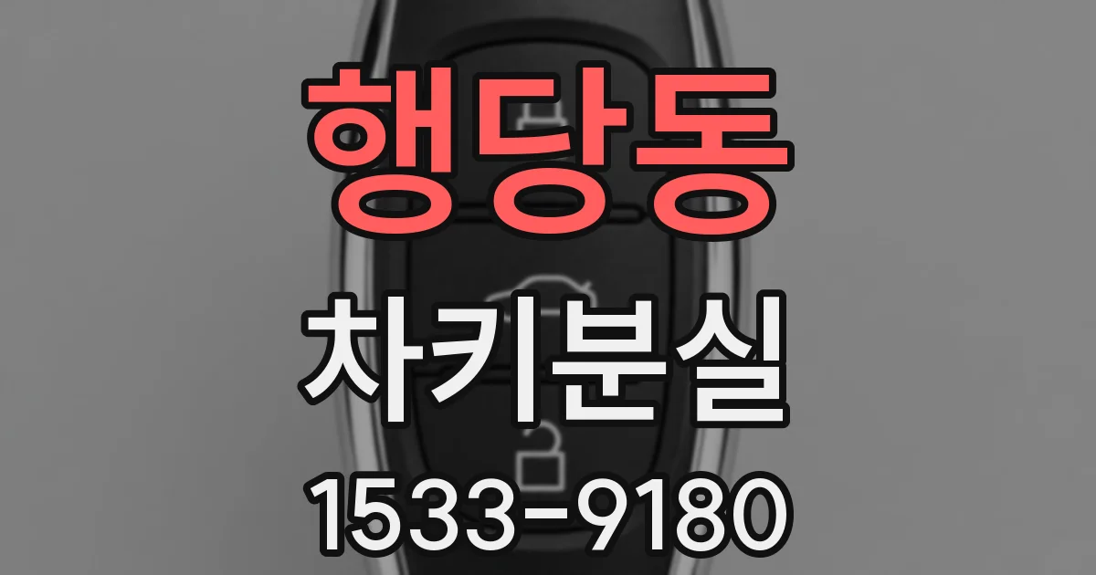 행당동 차키분실