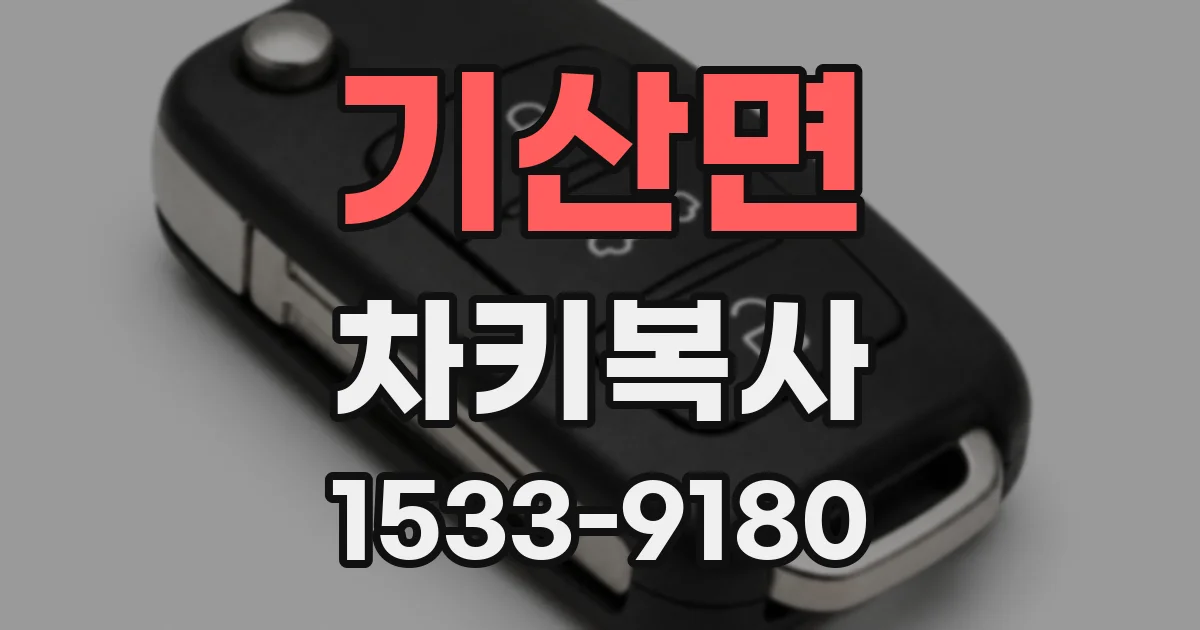 기산면 차키복사