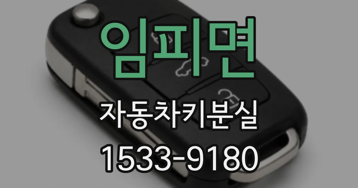 임피면 자동차키분실
