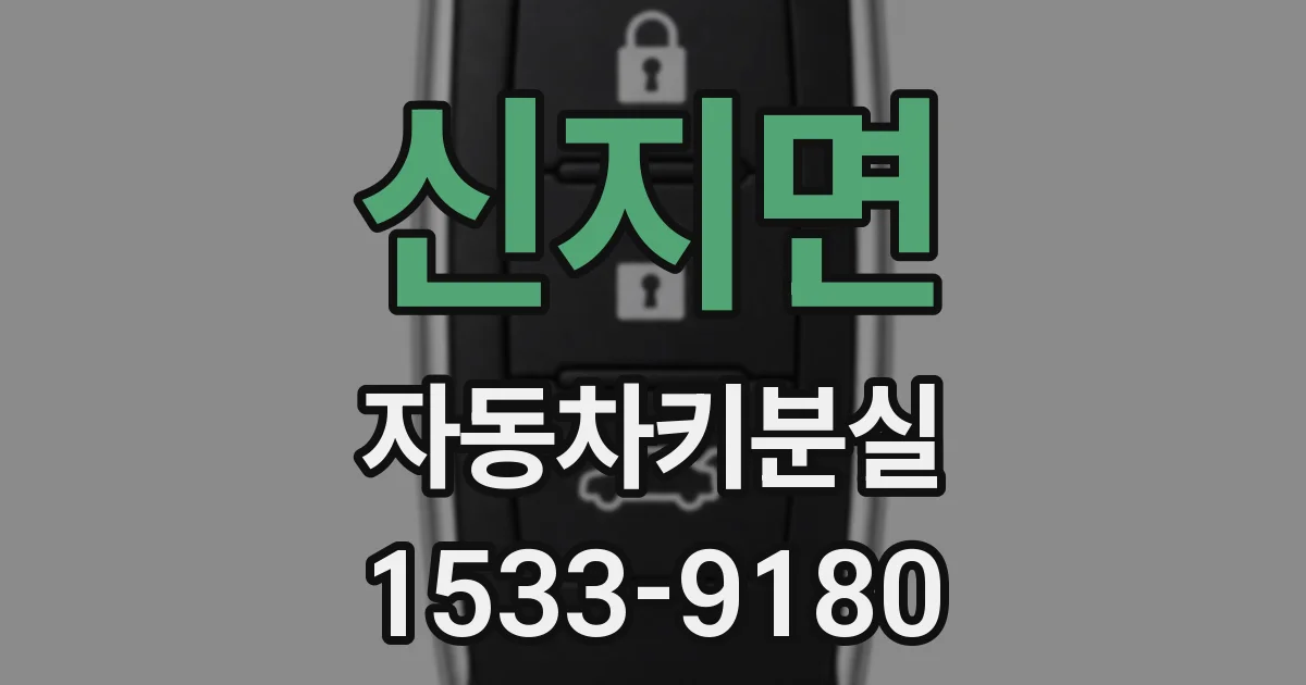 신지면 자동차키분실