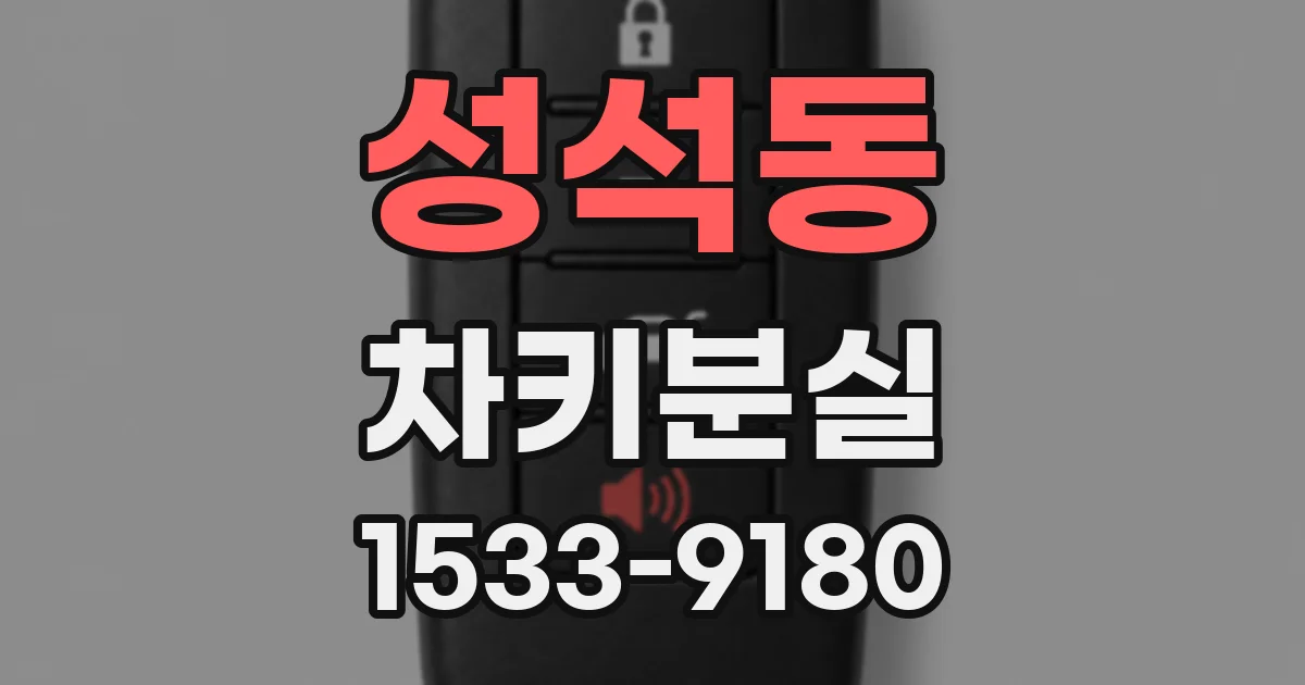 성석동 차키분실