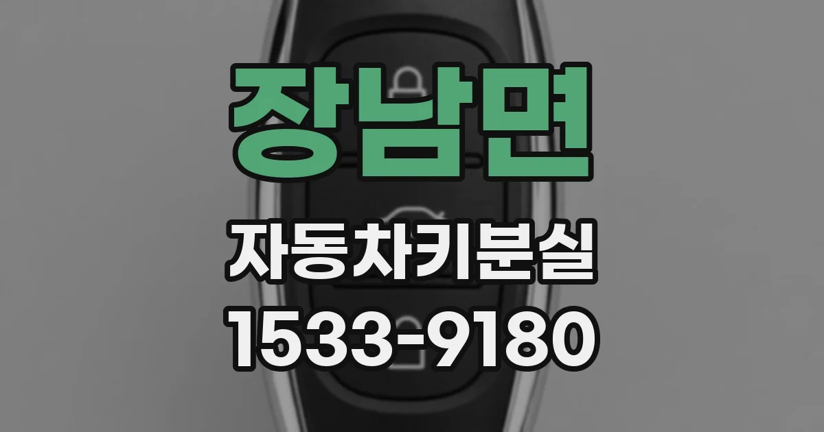 장남면 자동차키분실