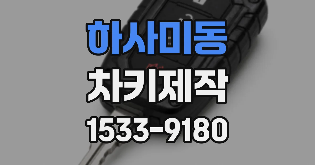 하사미동 차키제작