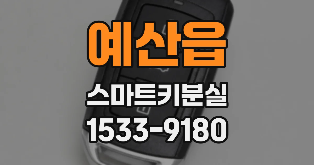 예산읍 스마트키분실