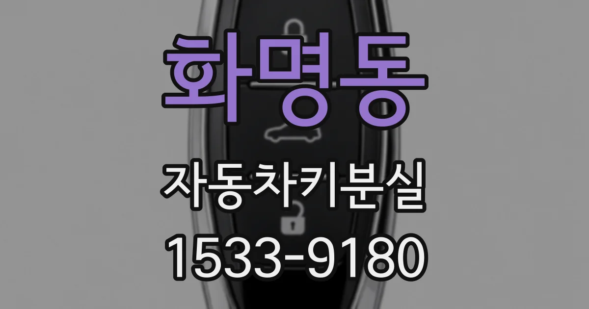 화명동 자동차키분실