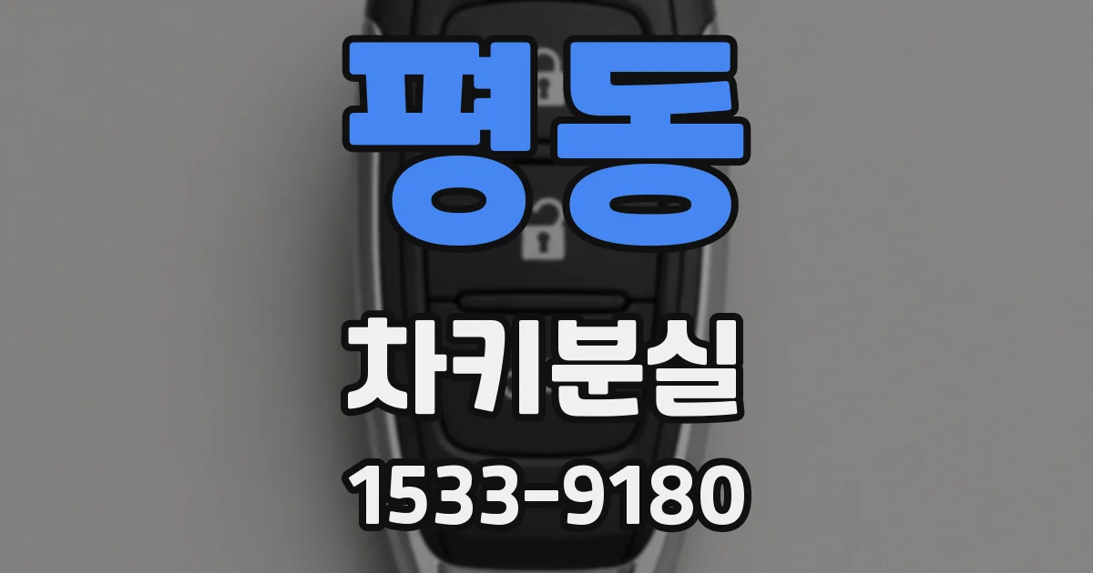 평동 차키분실