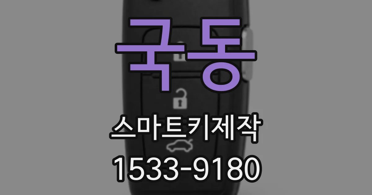 국동 스마트키제작