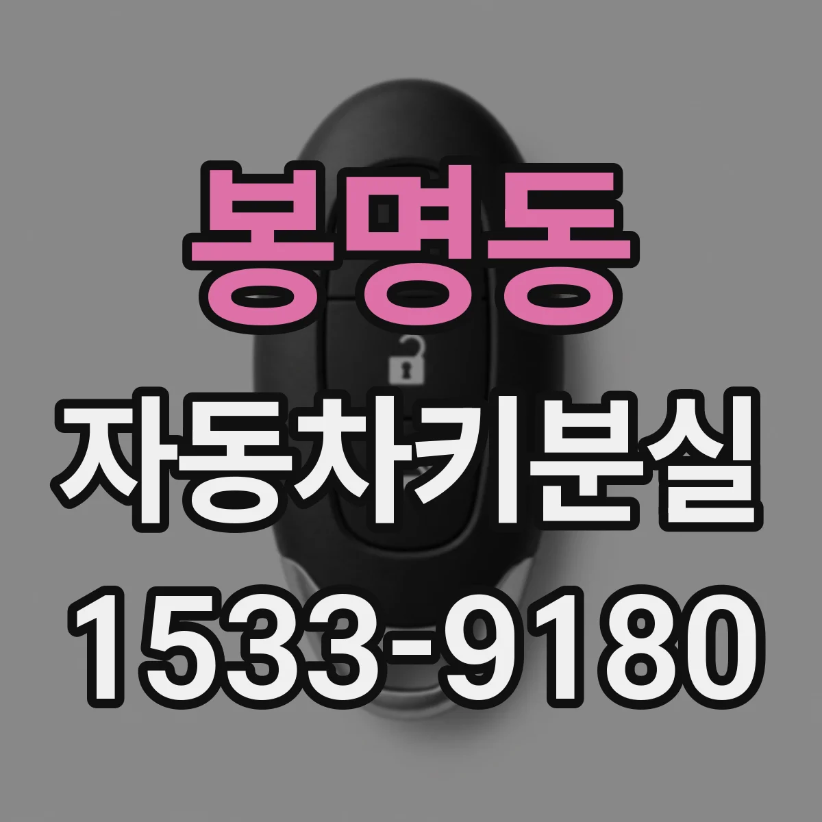 봉명동 자동차키분실