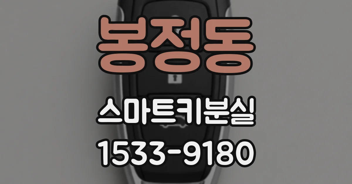 봉정동 스마트키분실