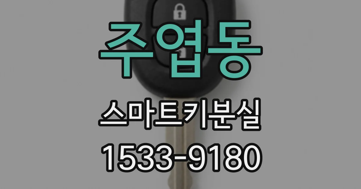 주엽동 스마트키분실