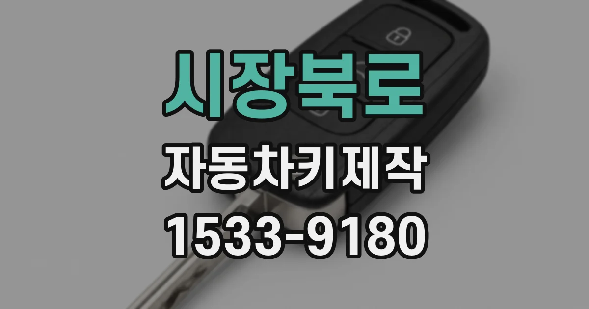 시장북로 자동차키제작
