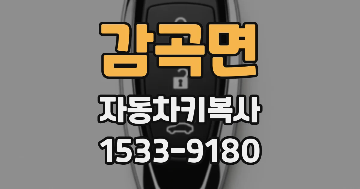 감곡면 자동차키복사