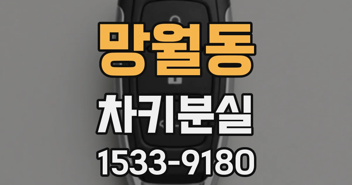 망월동 차키분실