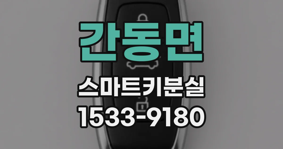 간동면 스마트키분실