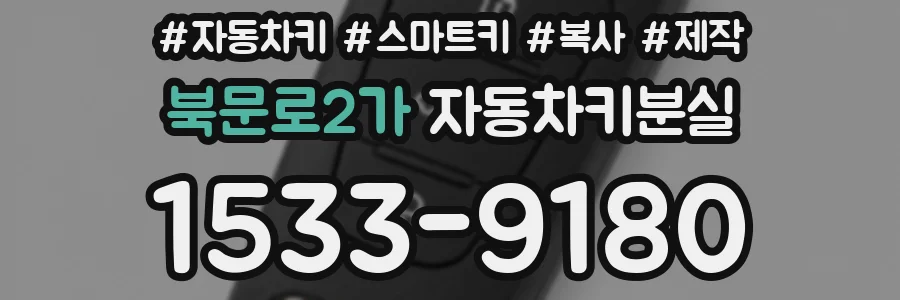 북문로2가 자동차키분실