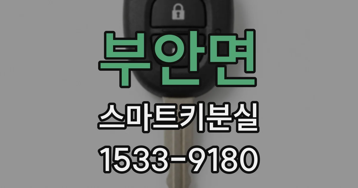 부안면 스마트키분실