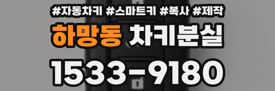하망동 차키분실