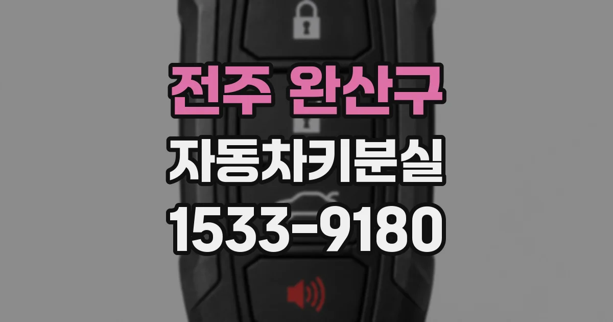 전주 완산구 자동차키분실
