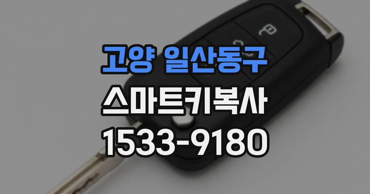 고양 일산동구 스마트키복사