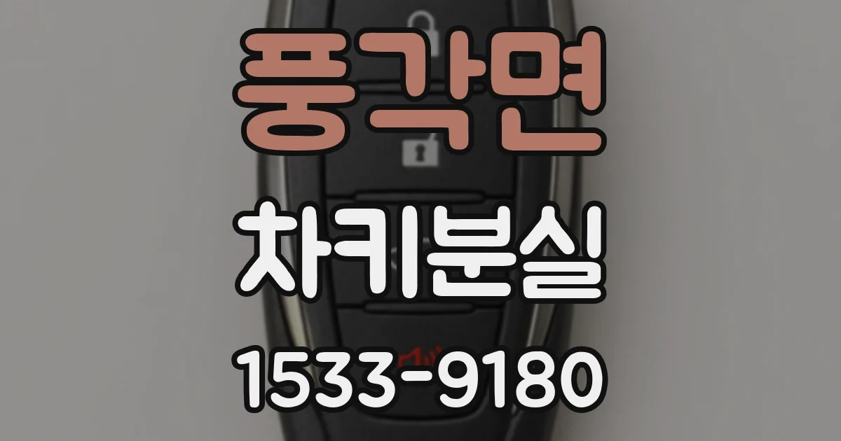 풍각면 차키분실